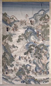 Gatherings of Groups Immortals by Qing Dynasty Chinese School