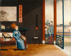 Gentleman Reading on a Bed
