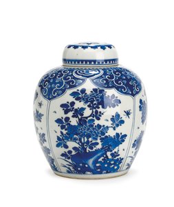 Ginger Jar and Cover, Kangxi Period, 1661-1722
