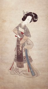 Lady of China, by Ren Shyong (painting on silk) by Qing Dynasty Chinese School