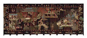 Twelve-fold coromandel screen, 18th century