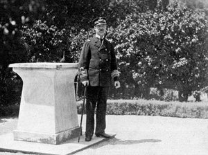 King George I of Greece in his garden at Athens