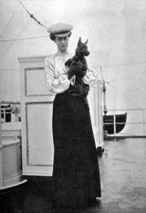 Princess Victoria with Mac on Board the Royal Yacht Victoria and Albert III
