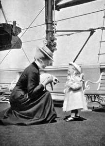 Princess Victoria with Prince Olav of Norway