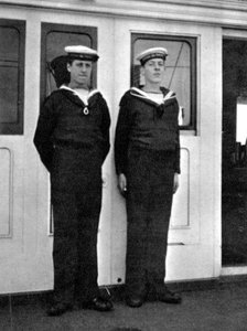 Two ships boys on the royal yacht Victoria and Albert III