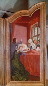 The Holy Kinship, or the Altarpiece of St. Anne, (detail) 1509 by Quentin Massys or Metsys