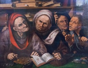The moneylenders by Quentin Massys or Metsys