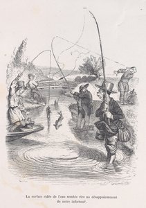 The rippling water seems to be mocking our misfortune, from the Little Miseries of Human Life