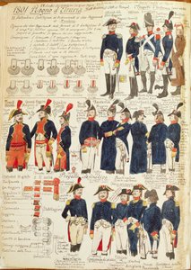Military uniforms of the Kingdom of Etruria from 1801