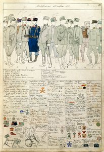 Uniform Variations of Kingdom of Italy, Color Plate by Quinto Cenni