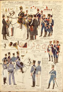 Uniforms of Artillery of Kingdom of France, color plate