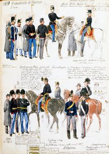 Uniforms of Grand Duchy of Tuscany in 1851