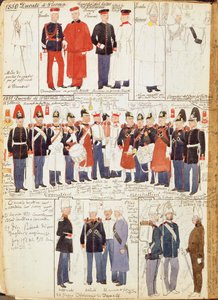Various Uniforms of Duchy of Parma