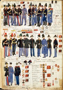 Various uniforms of Duchy of Parma