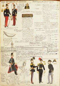 Various uniforms of Grand Duchy of Tuscany