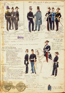 Various uniforms of Kingdom of Sardinia