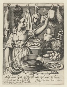 The Kitchen Maid by Quirin Boel (possibly)