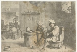 Violinist in a Tavern