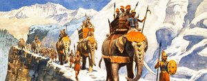 Hannibal in the Alps by R.B. Davis