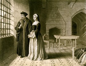 Sir Thomas More 1478-1535 and his daughter, Margaret, 19th century