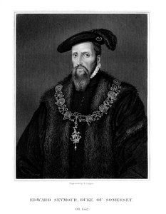 Edward Seymour, 1st Duke of Somerset, Lord Protector of England by R. Cooper