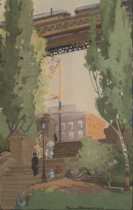 The Elevated Railroad at 110th Street by Rachael Robinson Elmer
