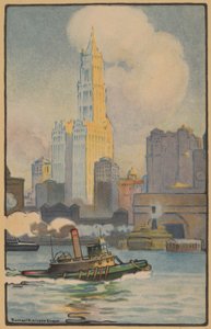 The Woolworth Building from the Ferry by Rachael Robinson Elmer
