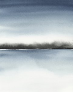Misty Blue Horizon by Rachel Elise