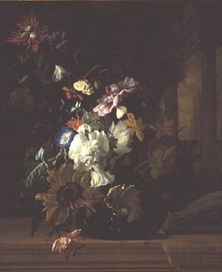 Vase of Flowers by Rachel Ruysch