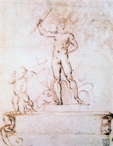 Outline composition for a decoration of a festival by Raffaello Sanzio Raphael
