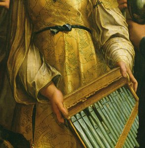 St. Cecilia surrounded by St. Paul, St. John the Evangelist, St. Augustine and Mary Magdalene, c.1513 (detail)