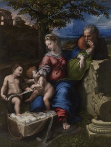 The Holy Family Under an Oak Tree by Raffaello Sanzio Raphael