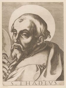 Saint Jude Thaddeus (series title: Christ, Mary, and the Twelve Apostles) by Raffaello Schiaminossi