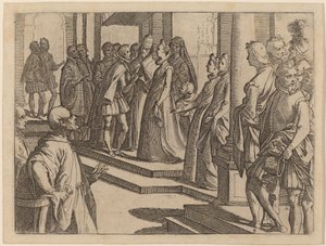 The Betrothal of Margaret of Austria to Philip III, King of Spain by Raffaello Schiaminossi