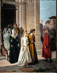 Dante meeting Beatrice