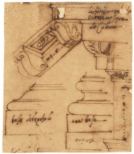 Sketches of Various Elements of the Arch of Constantine, Rome