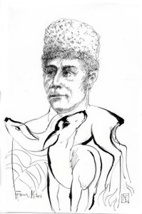 Franz Marc / Drawing by Rainer Ehrt by Rainer Ehrt