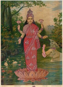 Lakshmi Embellished, edit by Raja Ravi Varma