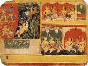 An Illustration to the Bhagvata Purana, Book X, Chapter 21