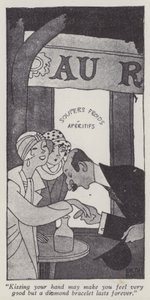 Illustration for Gentlemen Prefer Blondes by Anita Loos by Ralph Barton