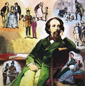 Charles Dickens with His Characters by Ralph Bruce