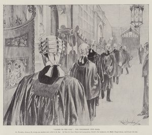 Called to the Bar, the Procession into Hall by Ralph Cleaver