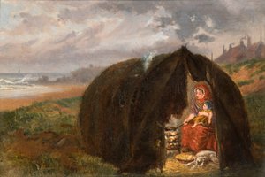 Gypsies Camped on the Beach, Near South Shields, 1876