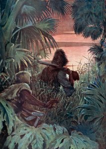 Illustration for Robinson Crusoe by Daniel Defoe