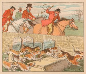 As the Hounds Come into View by Randolph Caldecott