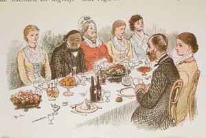 People Sitting at a Dining Table