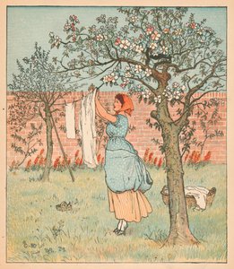 The Maid was in the Garden, Hanging out the Clothes, 1880