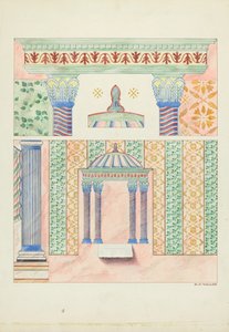 Details of Wall Paintings, Side Wall of Sanctuary