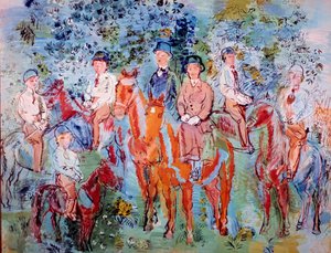 Horsemen in the Woods by Raoul Dufy
