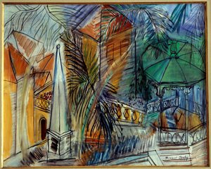 Public Garden in Hyeres by Raoul Dufy